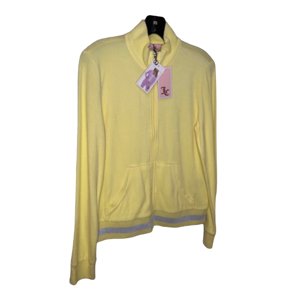 Juicy Couture ✨  Mock Neck Terry Cloth Track Jacket Zip - Picture 2 of 7